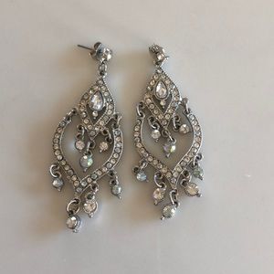 Silver dangle earrings